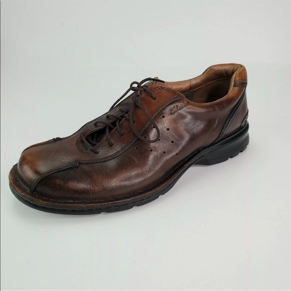 Clark\'s Mens 10.5 M  Shoe Oxford Brown Leather